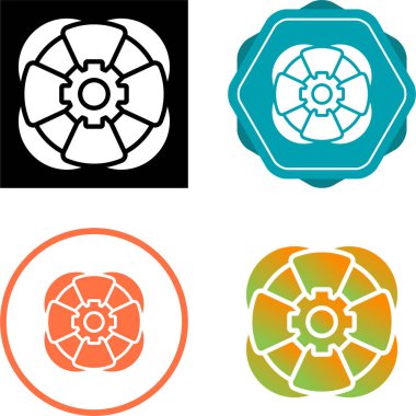 Life Ring web simgeleri vektör illüstrasyonunu ayarla