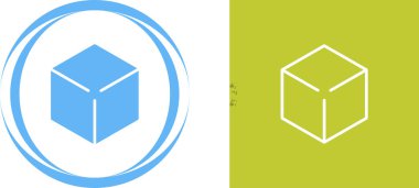 Çeşitli renkli küp vektör simgeleri. Vektör illüstrasyonu. 