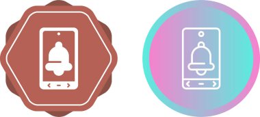 Bildirim web simgesi vektör illüstrasyonu