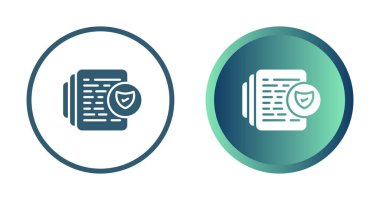 Belge Uyum simgelerinin vektör illüstrasyonu ayarlandı