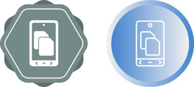 akıllı telefon simgeleri ayarlandı, vektör illüstrasyonu basit tasarım