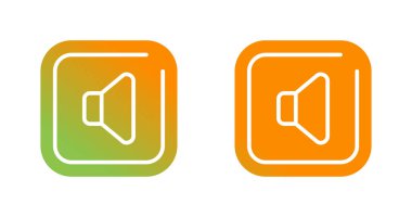 ses düğmesi simgeleri beyaz arkaplanda izole edildi