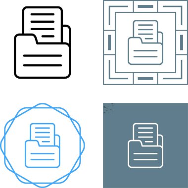 dosya dizin simgeleri beyaz arkaplanda ayarlandı 