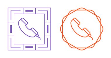 telefon sapı web simgesi vektör çizimi