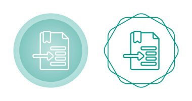 belge web simgesi vektör illüstrasyonu