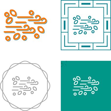 rüzgar ağ simgesi vektör illüstrasyonunu ayarla  