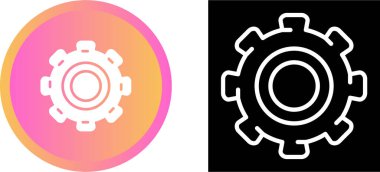 dişli simgeleri beyaz arkaplan üzerine resimleme ayarlandı