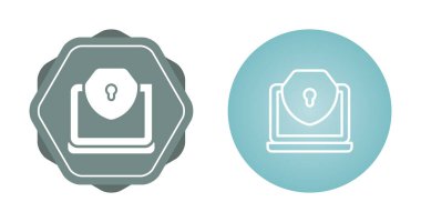 veri güvenliği web simgesi vektör illüstrasyonu