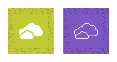 bulutlar Icons set, vektör çizim 