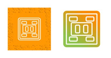 Priz veya soket simgesi vektör çizimi