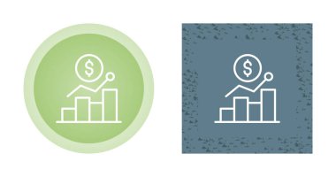 Çizgi çizelgesi büyüme simgeleri, vektör illüstrasyonu