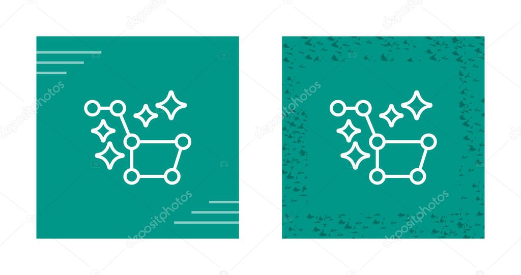 Vector illustration of the Constellation Ursa Major icon on white background