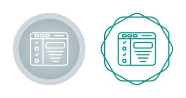 Web sitesi simgeleri ayarlandı, vektör illüstrasyonu