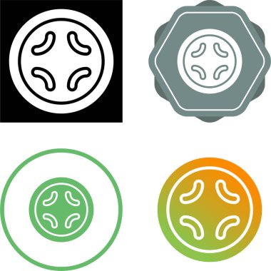 Beyaz arkaplanda izole gezegen simgeleri, vektör illüstrasyonu  