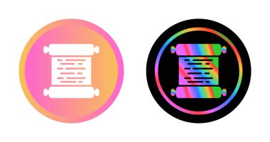 Papirüs simgesi vektör çizimi tasarımı