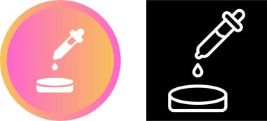 pipette simgeleri, web basit illüstrasyonu