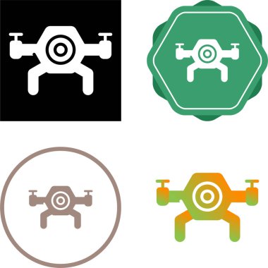 drone web icons simple illustration clipart