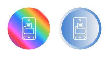 Akıllı telefon web simgesi vektör illüstrasyonundaki dosya