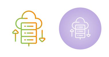 Web Sunucusu simgeleri vektör illüstrasyonunu ayarla 