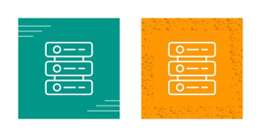 Veritabanı. Web simgeleri basit resimleme 