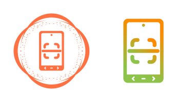 akıllı telefon web simgesi vektör illüstrasyonundaki kamera