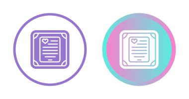 Aşk harfi simgeleri ayarlandı, vektör illüstrasyonu 