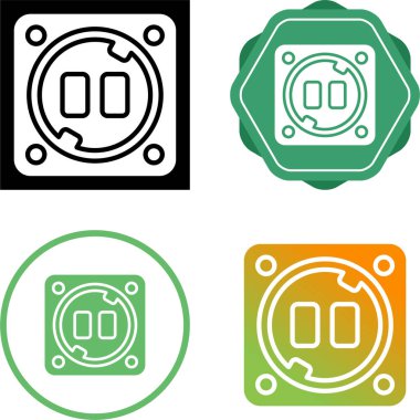 Çeşitli uygulama tasarımları için çeşitli güç çıkış simgelerinin çizimi.