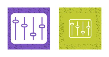 Ekolayzır ağ simgesi vektör illüstrasyonu