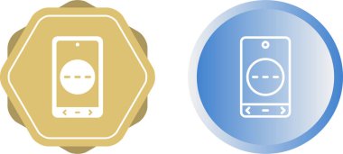 akıllı telefon simgeleri ayarlandı, vektör illüstrasyonu basit tasarım