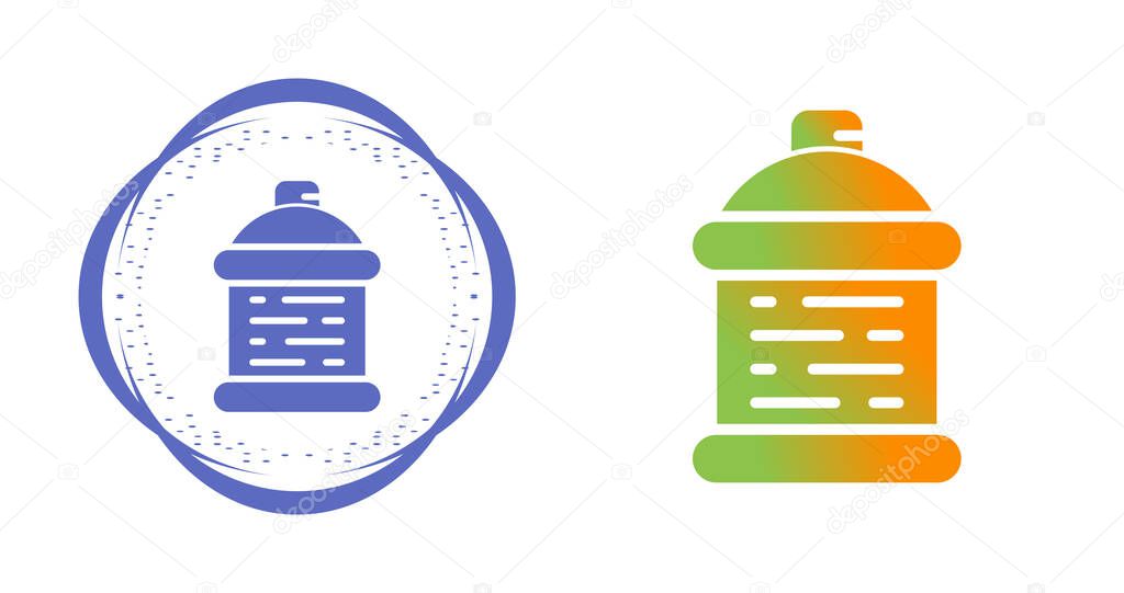 Spray can silhouette black icon. Vector illustration of spray can symbol isolated on white background