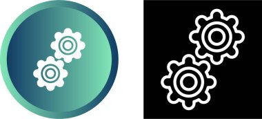 Gears'ı web simge vektör çizim