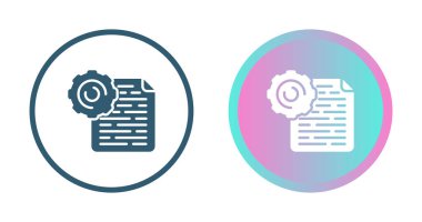 belge simgeleri ayarlandı, vektör illüstrasyonu basit tasarım