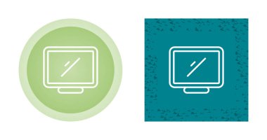 Bilgisayar web simgesi vektör illüstrasyonunu izle