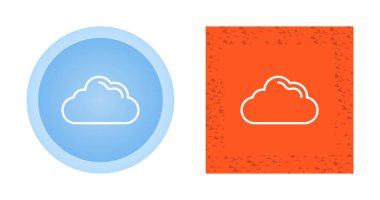 Beyaz arkaplanda izole edilmiş bulut simgeleri