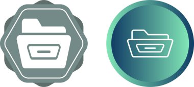 klasör simgeleri ayarlamak, illüstrasyon vektör 