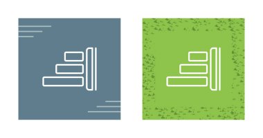 Sol Hizalama web simgesi vektör illüstrasyonu