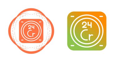 Kimyasal Element Web simgesi vektör çizimi