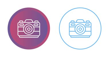 Kamera simgeler vektör çizim ayarla