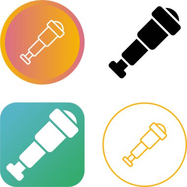 Teleskop web simge vektör çizim