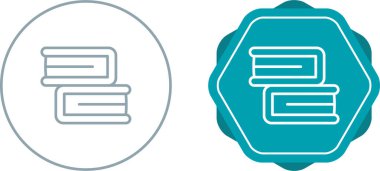 Beyaz arkaplanda izole edilmiş kitap simgeleri. Eğitim simgeleri, vektör illüstrasyonu 