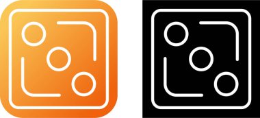 zar simgesi vektör çizimi 