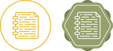 not defteri simgeleri ayarlandı, vektör illüstrasyonu basit tasarım