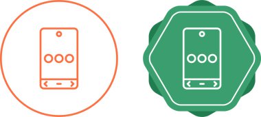 Moda düz tasarımlı cep telefonu hattı simgesi. Cep telefonu simgesi. Web ve mobil uygulama için telefon arama simgesi