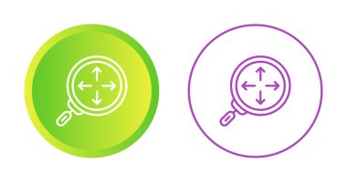 resize magnifying glass icon vector illustration 