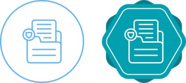 belge paylaşım ikonu vektör illüstrasyonu 