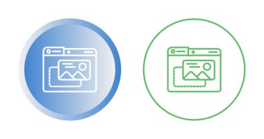 Beyaz arkaplanda dağ manzaralı bilgisayar dizinleri 