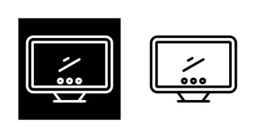 monitör simgeleri beyaz arkaplanda izole edildi