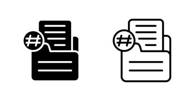 belge simgeleri ayarlandı, vektör illüstrasyonu basit tasarım