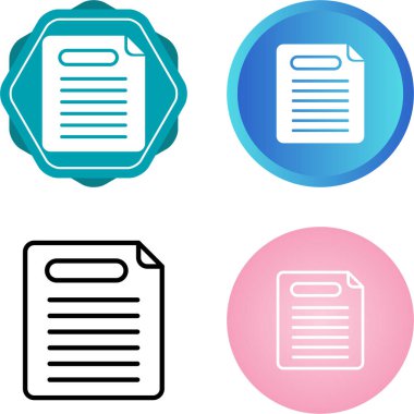 İllüstrasyonlar metin satırlı bir belge tarafından temsil edilen dijital bir dosya gösteriyor.