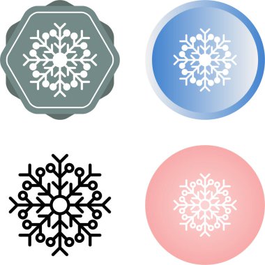 Yılbaşı kar tanesi simgeleri web illüstrasyonunu ayarlar